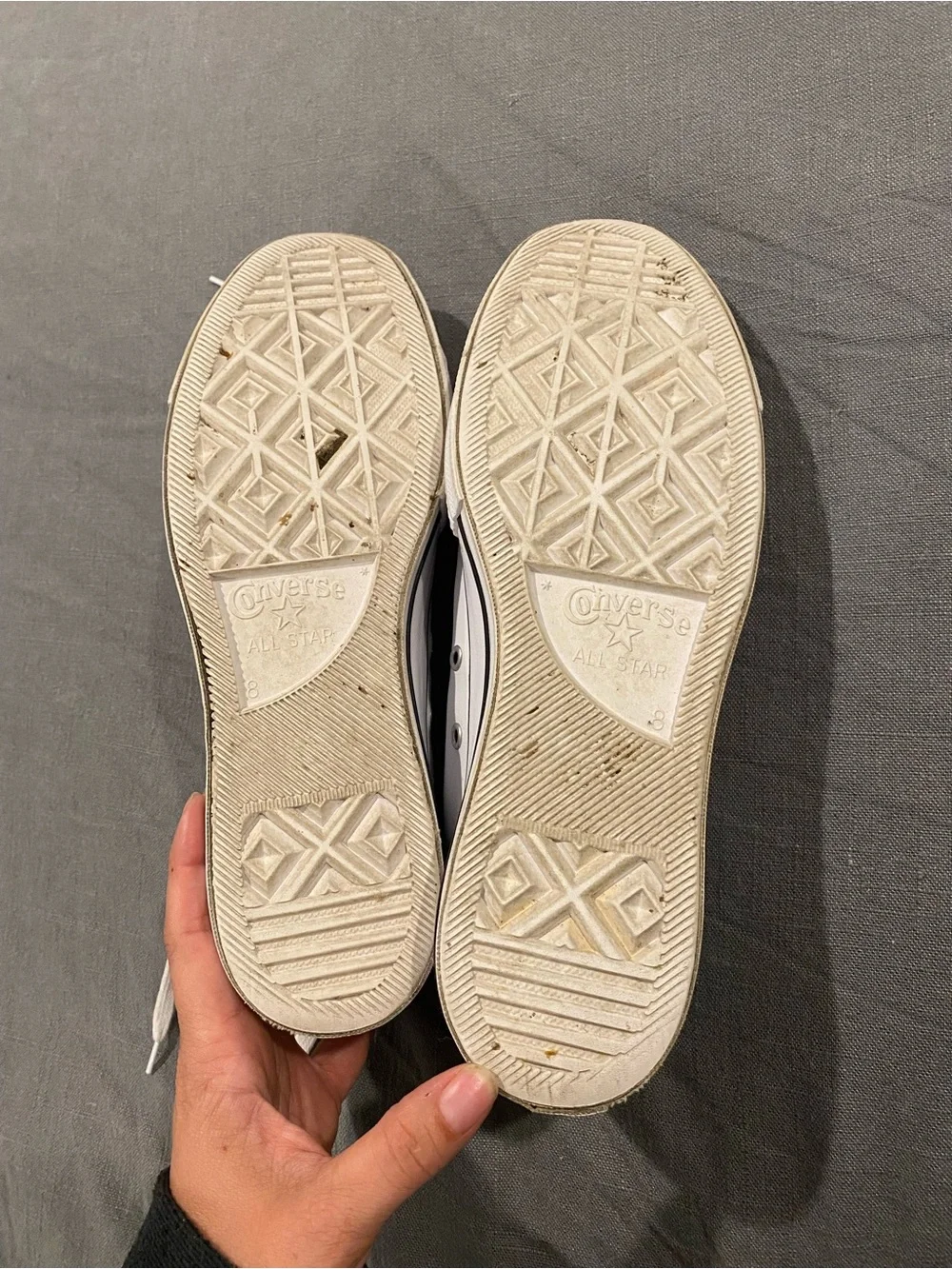 Converse leather platform sneakers